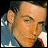 Animated contact sheet of a pixelated icon featuring Vanilla Ice's face and repeated text "ALRIGHT STOP! COLLABORATE AND LISTEN" on blue backgrounds with varying color gradients.