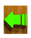 Green arrow and 'GO BACK' text on wooden and brown backgrounds with varying shadows and angles.