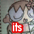 Pixelated anime-style character with brown hair and closed eyes appears in a of six , each containing overlaid text fragments