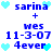 Pixelated blue text and cyan hearts on white background, repeated in two vertical with identical content