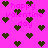 Pixelated pink background with dark green hearts and faded 'happy valentine day' text repeating across the image.