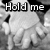 Black-and-white animated sequence showing a character's hands with text changing across frames.