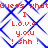 Red text on white background with blue diamond lattice pattern, repeating 'Guess what I Love you! shh!' in pixelated font.