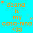 A static image with bright cyan background displays orange text reading "dzana is my casa-nina <33" repeated in a pattern with small star symbols scattered around