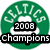 Green circular icon with white text 'SILVER' arched at top, black rectangular box containing '2008', and bold white 'Champions' text on a black bar below.