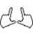 Static image of four hand gesture icons: two thumbs-up and two heart-shaped hands, with pink text reading 'ILY Diamonds <3<3' on the right.