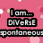 Pixelated text phrases in black outlines on a pink background with white and red floral patterns.