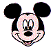 Two side-by-side cartoon character head icons with black ears, pinkish skin, and open mouths showing tongues.