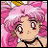 Pixelated anime-style character with pink hair and red eyes, next to black background with white text "AnimeIM" and "com".