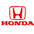 Red Honda logo with stylized 'H' in a rounded rectangle above the word 'HONDA' in bold uppercase letters on a white background.