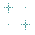 A teal cross-shaped icon with four small squares at each end, alternating between full and missing corner squares across frames.