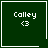 Dark green square icon with white text 'Calley' and '<3' symbol, featuring a heart symbol in top-right corner and a starburst symbol in bottom-right corner.