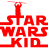 A 48x48 pixel animated buddy icon split into two vertical sections: left side displays red "STAR WARS KID" text with a lightsaber graphic, right side shows green "Original Icons .com" text on dark green background.