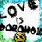 A pixelated icon with repeated text elements and a central cartoon face on a blue-green background.