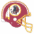 A pixelated football helmet icon with a red shell, gold trim, and white face mask on the left; green text reading "Original Icons .com" appears on a dark background to the right.