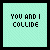A 6-frame animated contact sheet showing a pixel art animation of text and hearts on a light cyan background, with frame-to-frame changes in heart positions and text highlighting.
