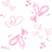 Pink pixelated text and heart/butterfly shapes on white background, with 'Best friends' at top right.