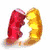 Animated icon shows two curved shapes forming a heart, transitioning from red and gold to a glowing heart held in hands.