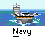 Pixel art depicting a naval aircraft carrier and fighter jet in various states of animation over water.