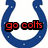 Blue horseshoe logo with red 'go colts' text over white background; blue text 'dont mess with the colts' over dark background; two football players with 'go peyton manning' text.
