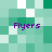 Pixelated green and white background with four instances of purple text reading 'Flyers' in different positions