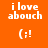 Four square display identical text and emoticon on different solid backgrounds with visible pixelation