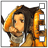 A 48x48 pixel buddy icon featuring a cartoon character with brown hair and orange clothing, alongside text reading "Anime IM" on the right side of the image.