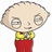 Pixelated cartoon character with bald head, yellow shirt, red pants; black background with red text reading 'don't mess with this bobby'.