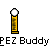 Animated contact sheet showing 11 frames of a yellow stick figure icon with white head and base, each frame displaying slight variations in small yellow particles around the figure against a gray background.