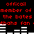 Red pixelated text and white horizontal bars on a black background, with repeated phrases and bar patterns.
