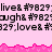 Animated pink background with repeating text and a wavy pink border, displaying 'live& #7827;live& #7827;' and similar phrases.