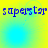 Blue text 'saperstar' repeated four times on a yellow-to-cyan gradient background with subtle circular light effects.