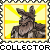 identical pixelated icons showing a brown donkey-like creature with a wide-brimmed hat against a yellow sunburst background, bordered by gray chain links