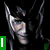 six pixelated images featuring characters and text, including a dark armored figure, a person with long hair, an anime-style character, two figures in armor, a close-up face, and numeric text