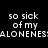 Four display the text 'so sick of my ALONENESS' in pixelated white font against black and blue backgrounds