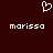 Pixelated white heart symbol above two identical text lines on dark red background.