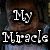 Four distinct pixelated text overlays reading 'My Miracle', 'my Life', and 'my World' on separate background images.