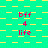 A static image with a repeating pattern of yellow squares on a green background, featuring repeated text "bff 4 life" in pink.