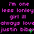 Pixelated text in pink and green on black background repeats phrases including 'i'm one less lonley girl ill always lovealways lovedalways love justin biber' across multiple
