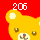 Four pixelated yellow bear faces on red background with white text above and below each face.