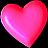 A 5x5 contact sheet of animated heart breakup frames showing a pink heart splitting into pieces against black background, with visible pixelation and transparency effects in later frames.
