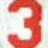 A pixelated red number '3' on a light background with adjacent text reading "3 Has Always Been my LUCKY #" in bold red letters.
