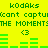 Green pixelated text and audio visualizer bars on a bright yellow background with repeated 'kodaks' and 'cant capture THE MOMENT' phrases.