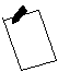 nine document icons with black pens, showing sequential changes in pen position and paper lines across frames