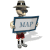 Animated cartoon character holding a map sign in multiple frames with subtle pose variations.
