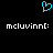 A static pixel art icon with a cyan heart symbol above two lines of white text on black background.