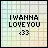 Two side-by-side animated frames of a pixelated buddy icon with text and emoticon on grid backgrounds.