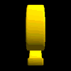 Golden 3D symbols including exclamation marks, at signs, and lowercase e's arranged in a on a black background