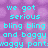 Pixelated cyan text on purple background with gray lower-right section, displaying lyrics and repeated 'GO RICO' phrases.