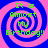 Four identical pixelated spiral with pink and blue concentric rings display green text reading "It is Almost My Birthday!!" on a solid pink background